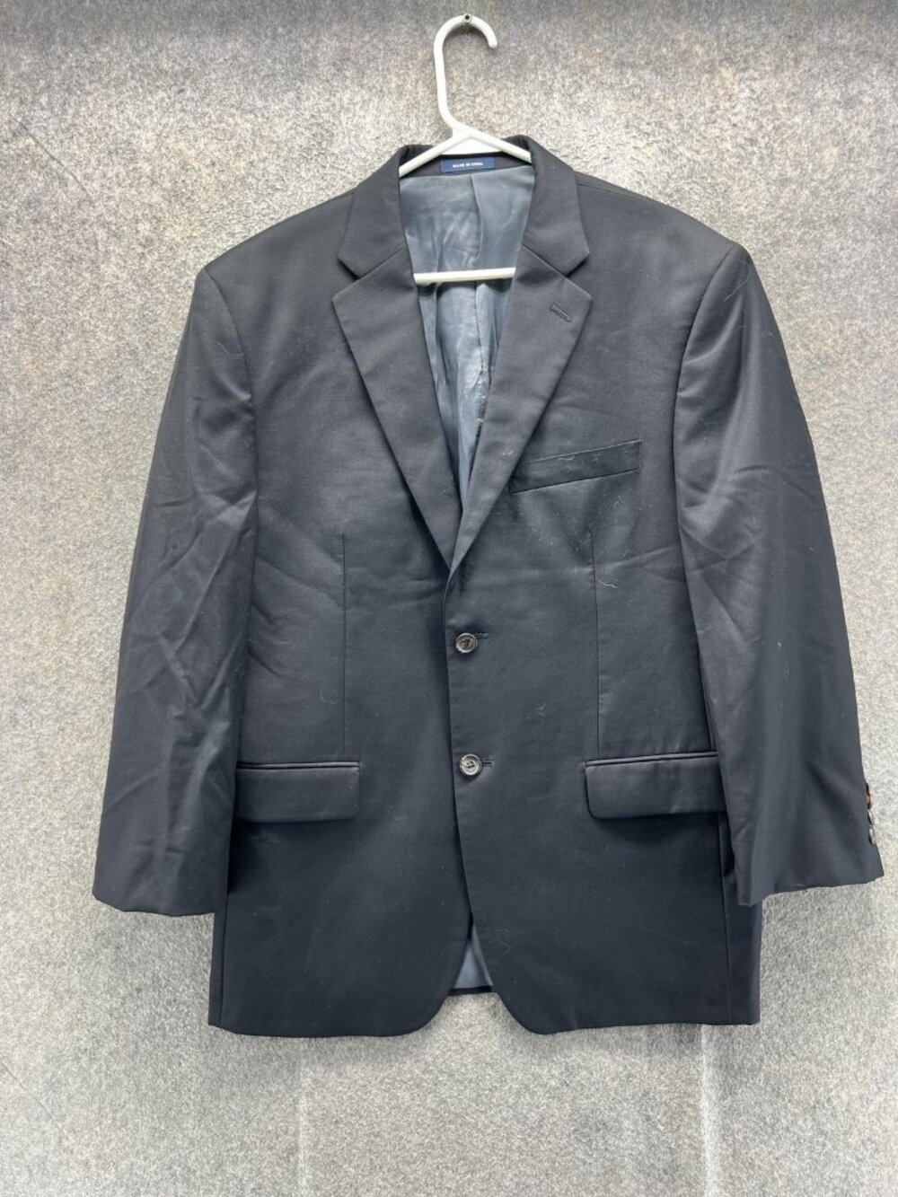 Ralph Ralph Lauren Blazer Mens 40S Black Wool Suit Jacket Short Dress Dillard's